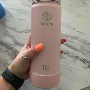 18oz Takeya Pink Water Bottle